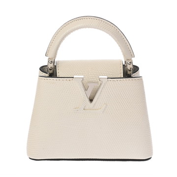 ルイ ヴィトン カプシーヌ MINI ホワイト リザード レディース バッグ 【中古】【bag】