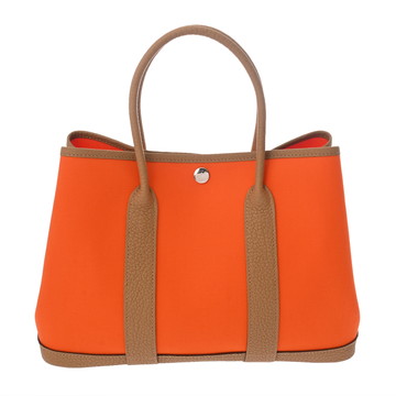 エルメス ガーデンパーティ TPM オレンジ/ビスキュイ トワルオフィシエ/ネゴンダ レディース バッグ 【未使用】【bag】