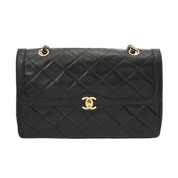 シャネル マトラッセ チェーンショルダー パリ限定 ブラック AP0250 ラムスキン レディース バッグ 【中古】【bag】