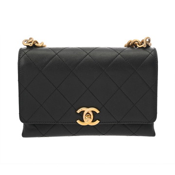 シャネル ミニフラップバッグ ブラック AS2711 グレインドカーフスキン レディース バッグ 【中古】【bag】