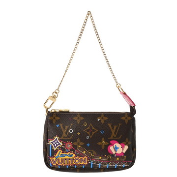 ルイ ヴィトン モノグラム ミニポシェットアクセソワール  ヴィヴィエンヌ ブラウン M69752 モノグラムキャンバス レディース 【中古】【bag】