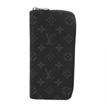 ルイ ヴィトン モノグラムエクリプス ジッピーウォレット ヴェルティカル ブラック M62295 モノグラムキャンバス メンズ 財布 【中古】【purse】