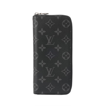 ルイ ヴィトン モノグラムエクリプス ジッピーウォレット ヴェルティカル ブラック M62295 モノグラムキャンバス メンズ 財布 【中古】【purse】