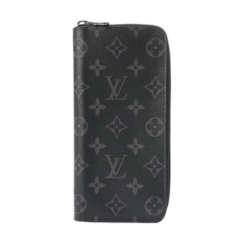 ルイ ヴィトン モノグラムエクリプス ジッピーウォレット ヴェルティカル ブラック M62295 モノグラムキャンバス メンズ 財布 【中古】【purse】