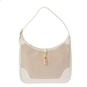 エルメス トリム 31 ワンショルダーバッグ エクリュ/ブロン トワルアッシュ/トリヨンクレマンス レディース バッグ 【中古】【bag】