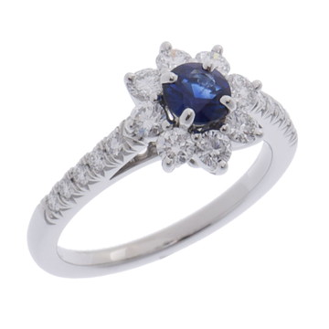 ハリー ウィンストン サンフラワー ミニ リング シルバー FRSPNAPETSF-050 Pt950プラチナ レディース ジュエリー 【中古】【jewelry】