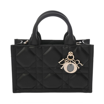 ディオール マクロカナージュ BOOK TOTEバッグ ミニ  ブラック S55730WHP_M900 カーフスキン レディース バッグ 【未使用】【bag】