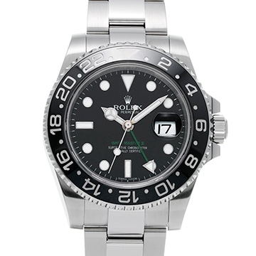 ロレックス GMTマスターII 116710LN ブラック メンズ 時計 【中古】【wristwatch】