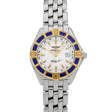 ブライトリング レディJ デイト D52065 ホワイト レディース 時計 【中古】【wristwatch】