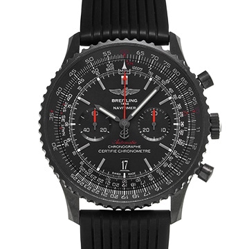 ブライトリング ナビタイマー46 ブラックスチール MB0128 ブラック メンズ 時計 【中古】【wristwatch】