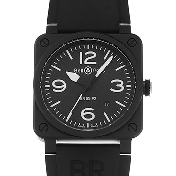 ベル＆ロス BR 03-92 ブラック マット BR0392-BL-CE ブラック メンズ 時計 【中古】【wristwatch】