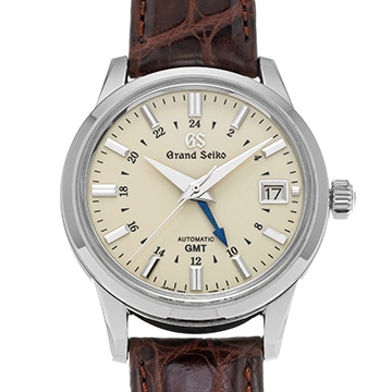 グランドセイコー ヘリテージコレクション GMT SBGM221G アイボリー メンズ 時計 【中古】【wristwatch】