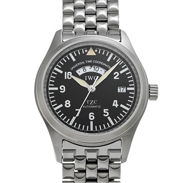 IWC パイロットウォッチ フリーガー UTC 3251-002 ブラック メンズ 時計 【中古】【wristwatch】