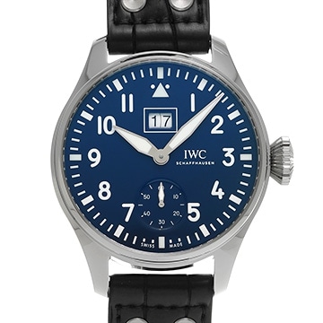 IWC パイロットウォッチ ビックデイト IW510503 ブルー メンズ 時計 【中古】【wristwatch】