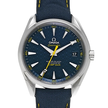 オメガ シーマスター アクアテラ マスターコーアクシャル ジェームズ・ボンド 007 231.10.42.21.03.004 ブルー メンズ 時計 【中古】【wristwatch】