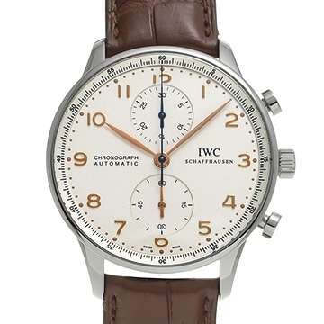 IWC ポルトギーゼ クロノグラフ IW371401 シルバー メンズ 時計 【中古】【wristwatch】