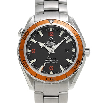 オメガ シーマスター プラネットオーシャン 600 コーアクシャル 2208.5 ブラック メンズ 時計 【中古】【wristwatch】
