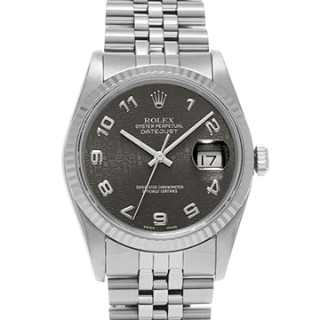 ロレックス デイトジャスト 16234 グレーコンピュータ メンズ 時計 【中古】【wristwatch】