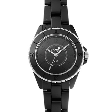 シャネル J12 ファントム H6346 ブラックラッカー レディース 時計 【中古】【wristwatch】