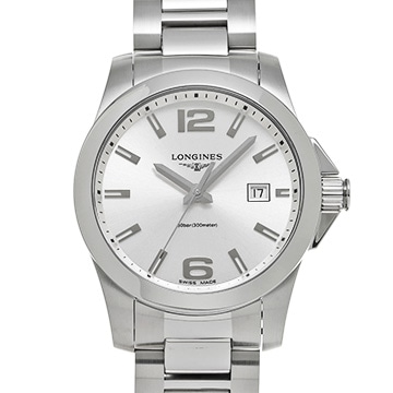 ロンジン コンクエスト L3.759.4.76.6 シルバー メンズ 時計 【中古】【wristwatch】