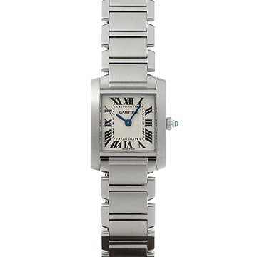 カルティエ タンクフランセーズ SM　 W51008Q3 シルバー レディース 時計 【中古】【wristwatch】