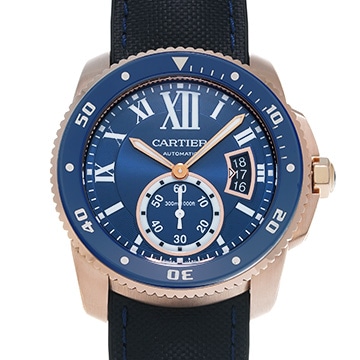 カルティエ カリブル ドゥ カルティエ WGCA0009 ブルー メンズ 時計 【中古】【wristwatch】