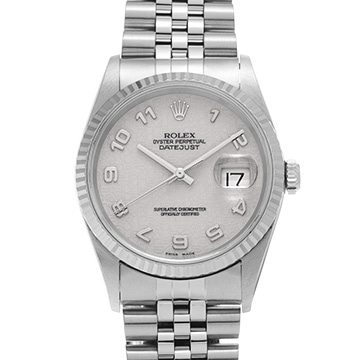 ロレックス デイトジャスト 16234 アイボリーコンピュータ メンズ 時計 【中古】【wristwatch】