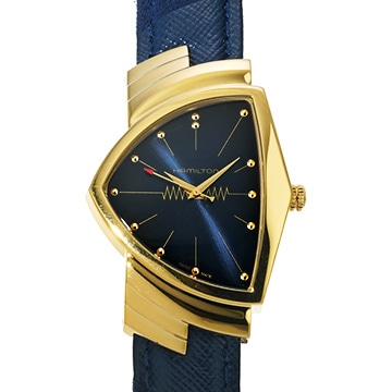 ハミルトン ベンチュラ H24301941 ブルー メンズ 時計 【中古】【wristwatch】