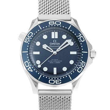 オメガ シーマスター ダイバー300 コーアクシャル マスタークロノメーター ジェームズ・ボンド 60th 210.30.42.20.03.002 ブルー メンズ 時計 【中古】【wristwatch】