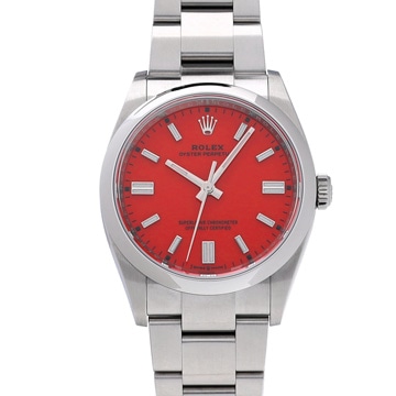 ロレックス オイスターパーペチュアル 36 126000 コーラルレッド メンズ 時計 【中古】【wristwatch】