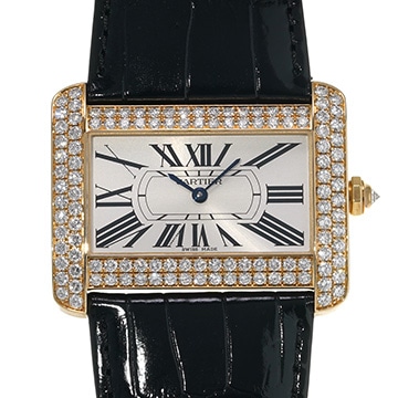 カルティエ タンク ディヴァン LM 2602 シルバー メンズ 時計 【中古】【wristwatch】