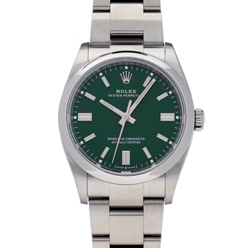 ロレックス オイスターパーペチュアル 36 126000 グリーン メンズ 時計 【中古】【wristwatch】