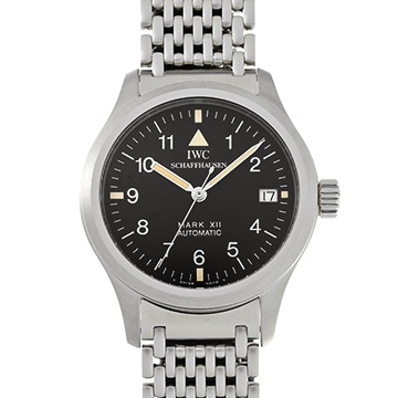 IWC パイロットウォッチ マーク XII IW324102 ブラック メンズ 時計 【中古】【wristwatch】