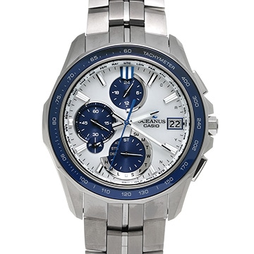カシオ オシアナス マンタ OCW-S7000D-7AJF ホワイト メンズ 時計 【中古】【wristwatch】