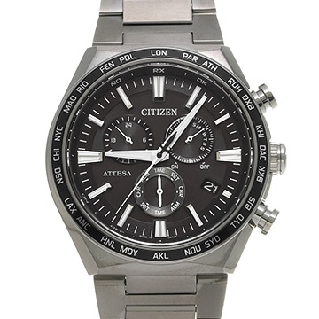シチズン アテッサ ACT Line エコ・ドライブ CB5966-69E ブラック メンズ 時計 【中古】【wristwatch】