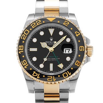 ロレックス GMTマスターII 116713LN ブラック メンズ 時計 【中古】【wristwatch】