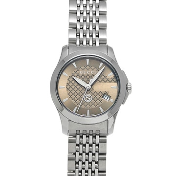 グッチ Gタイムレス 126.5 ベージュ レディース 時計 【中古】【wristwatch】