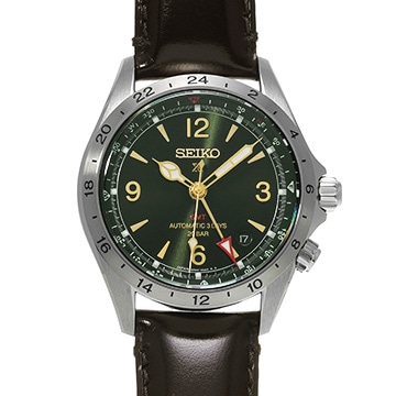 セイコー プロスペックス アルピニスト SBEJ005 グリーン メンズ 時計 【中古】【wristwatch】