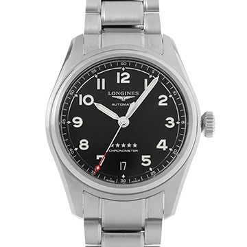 ロンジン スピリット L3.410.4.53.6 ブラック メンズ 時計 【中古】【wristwatch】