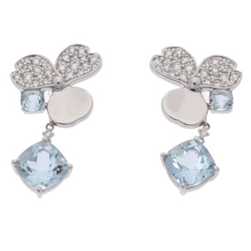 ティファニー ペーパーフラワー ドロップ ピアス シルバー Pt950プラチナ レディース ジュエリー 【中古】【jewelry】