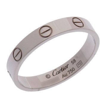 カルティエ ミニラブリング #58 シルバー CRB4085158 K18ホワイトゴールド WG レディース ジュエリー 【中古】【jewelry】
