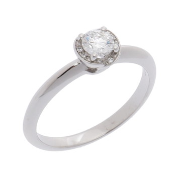 ブルガリ インコントロ ダモーレ ハロー パヴェ リング シルバー 355361 Pt950プラチナ レディース ジュエリー 【中古】【jewelry】