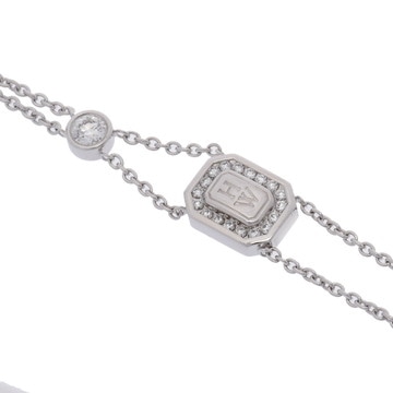 ハリー ウィンストン HWロゴ ブレスレット 1PD シルバー BRDWDRDLHWL K18ホワイトゴールド WG レディース ジュエリー 【中古】【jewelry】