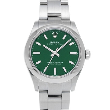 ロレックス オイスターパーペチュアル 31 277200 グリーン ユニセックス 時計 【中古】【wristwatch】