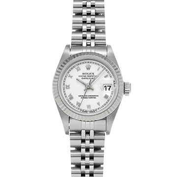 ロレックス デイトジャスト 69174 ホワイト レディース 時計 【中古】【wristwatch】
