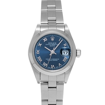 ロレックス オイスターパーペチュアル デイト 79160 ブラック レディース 時計 【中古】【wristwatch】