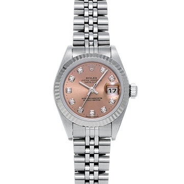 ロレックス デイトジャスト 79174G ピンク/ダイヤモンド レディース 時計 【中古】【wristwatch】