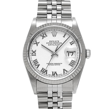 ロレックス デイトジャスト 16234 ホワイト メンズ 時計 【中古】【wristwatch】