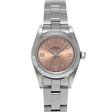 ロレックス オイスターパーペチュアル 76080 ピンク レディース 時計 【中古】【wristwatch】