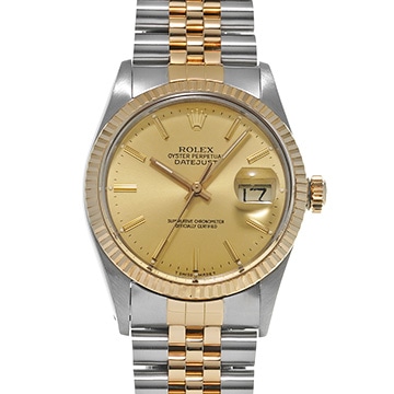 ロレックス デイトジャスト 16013 シャンパン メンズ 時計 【中古】【wristwatch】